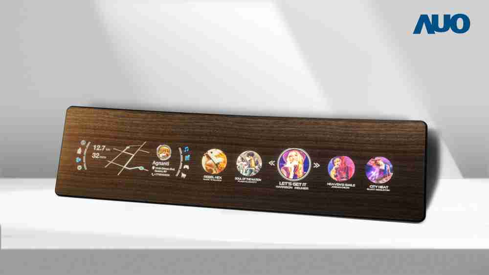 尊时凯龙研发全球最高穿透度达80%的AmLED木纹显示器，，，，可于使用时呈现高亮度、、清晰可见的信息，，并在不使用时回归为单纯的饰板，，，节能兼具美观